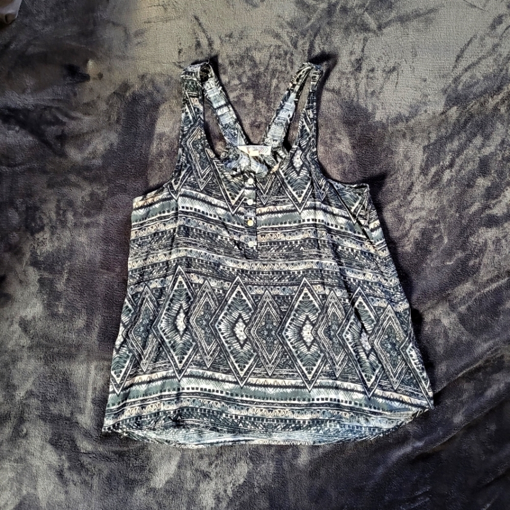 LADIES tank top.  Small.  Black amd white.